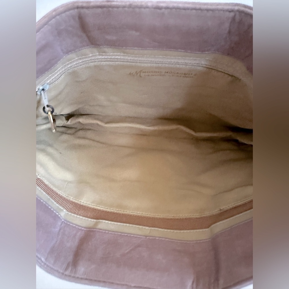 Morris Moskowitz Brown Woven Leather Bag - Picture 4 of 5